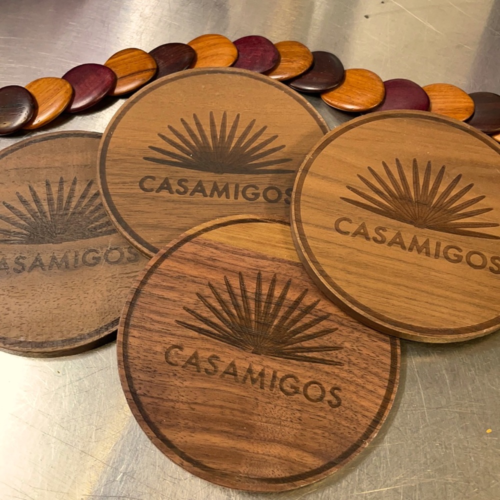 Wood Casamigos Coasters